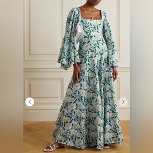 Agua by Agua Bendita Cumbia floral-print linen maxi dress